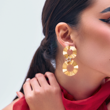 Golden Star Earrings