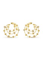 Golden Labyrinth Earrings