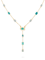 Aqua Crab Necklace
