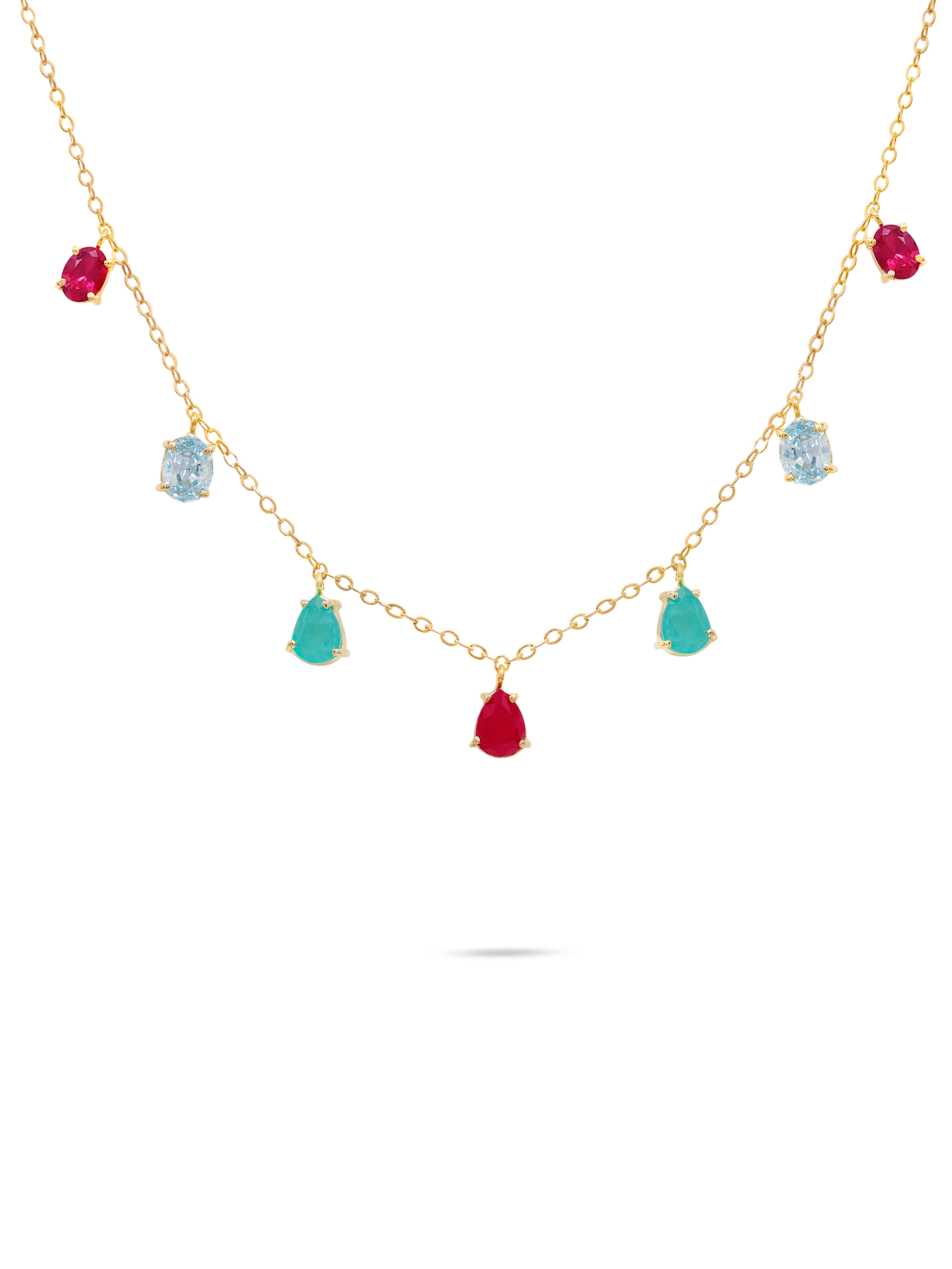 Floating Gems Necklace