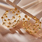Golden Labyrinth Earrings