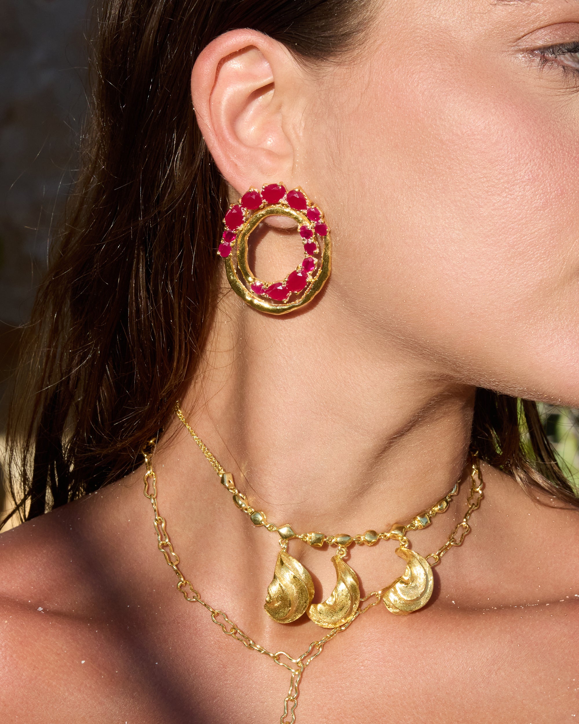 Scarlet Ruby Earrings