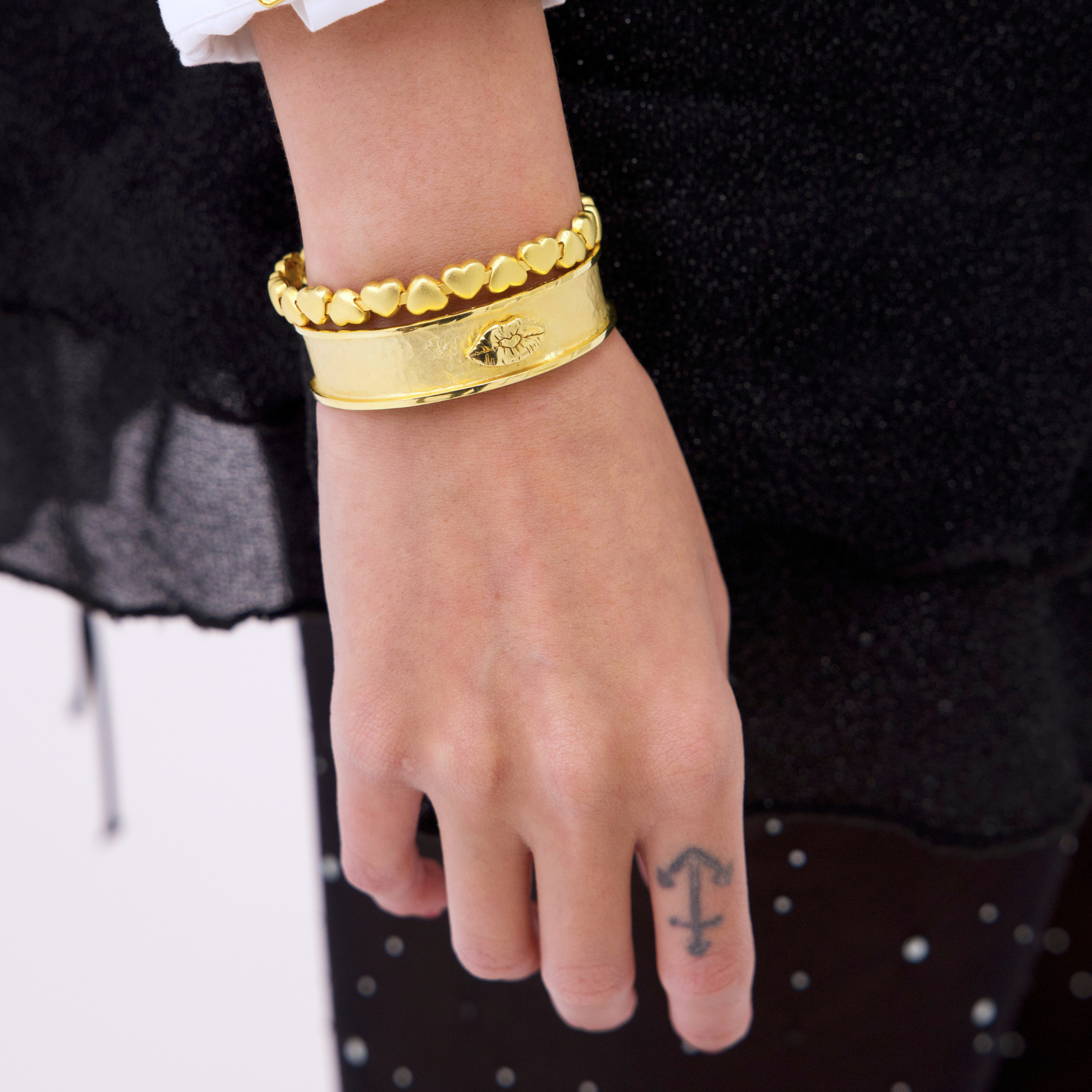 Hearts Go Around Bangle