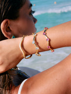 Pink Waves Bangle