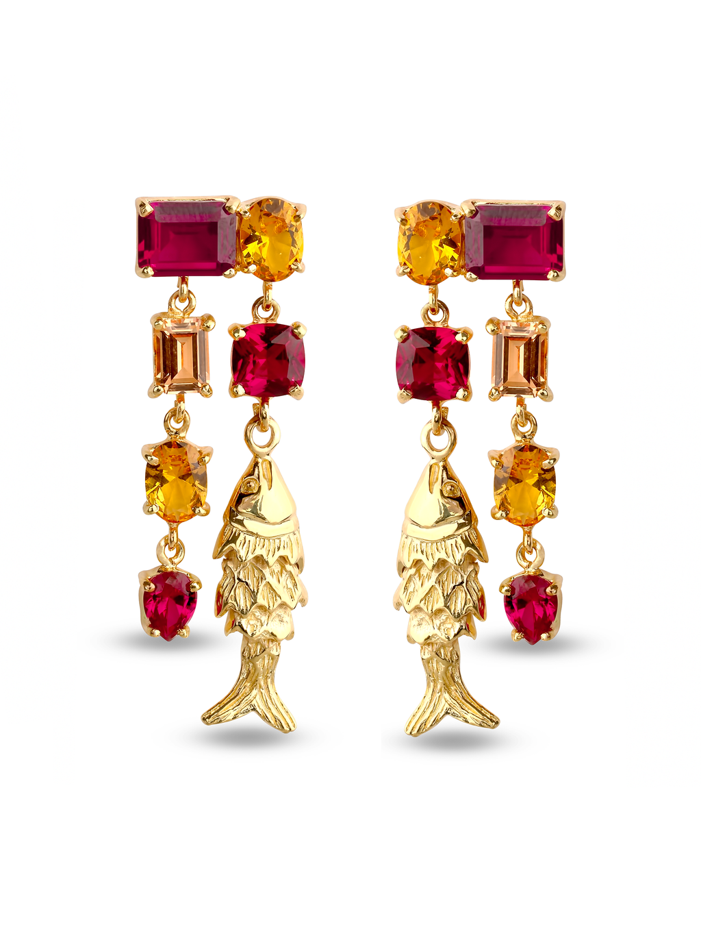 Gem Fish Earrings