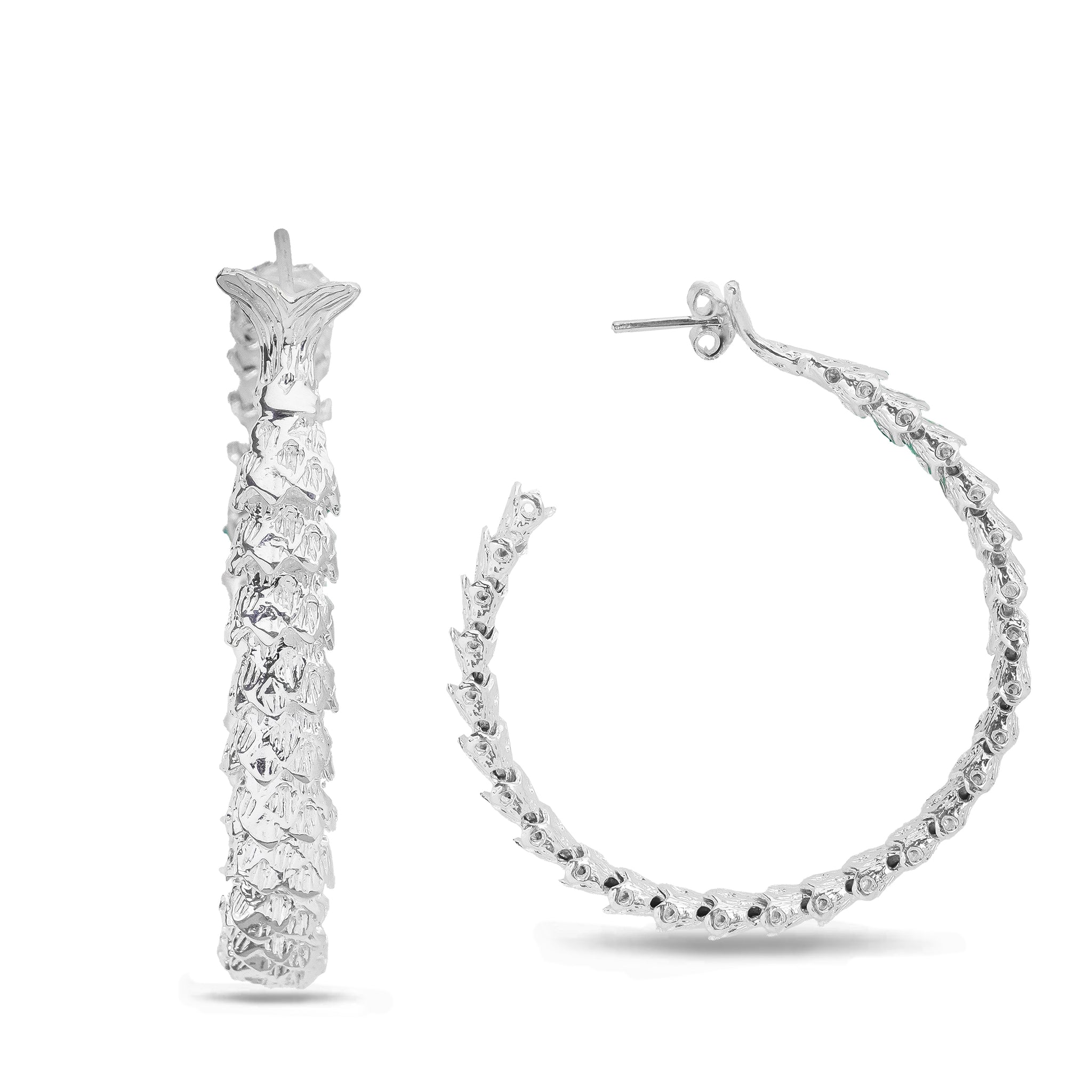 Fishtail Hoop Earrings