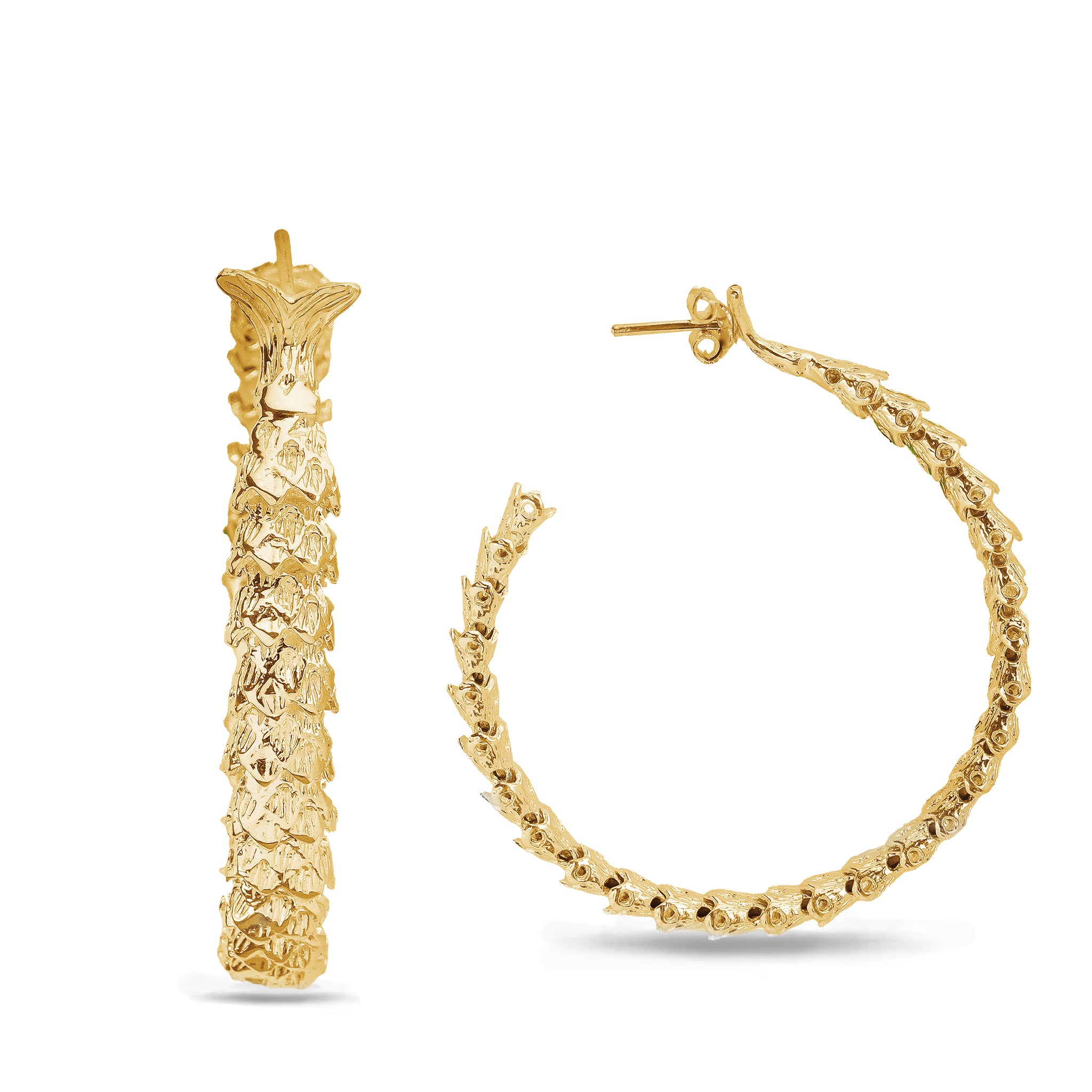 Fishtail Hoop Earrings