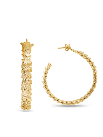 Fishtail Hoop Earrings