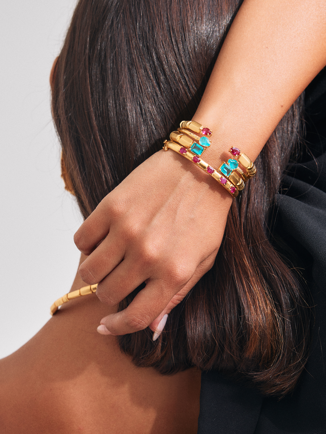 Blue Mindscape Bangle