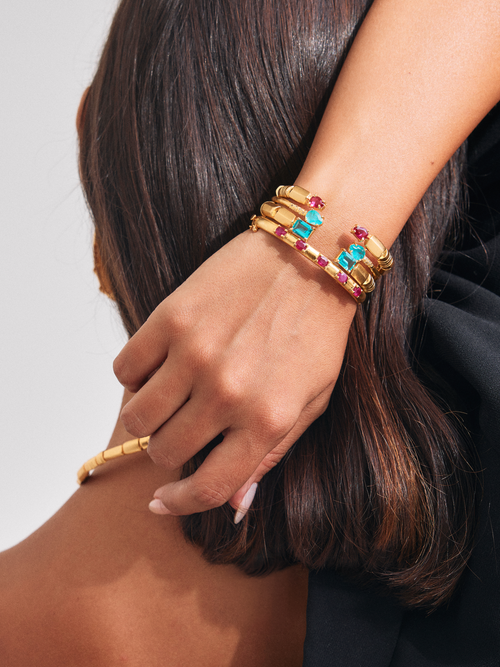 Blue Mindscape Bangle