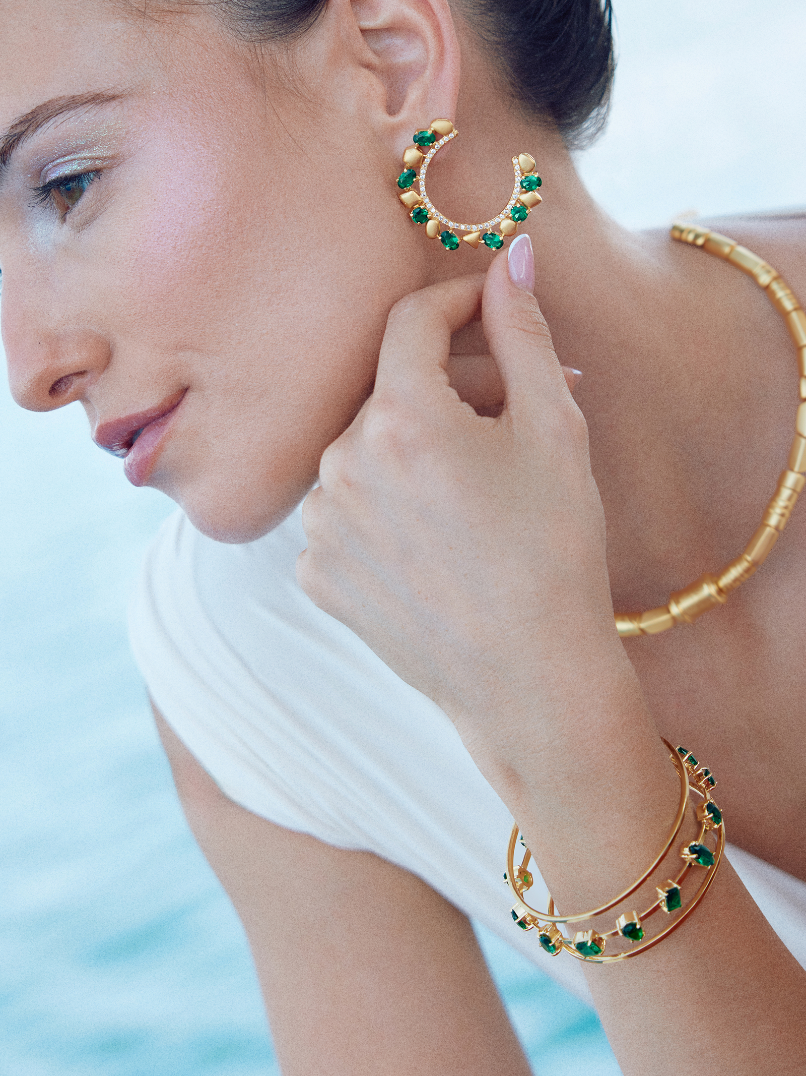 Emerald Horizon Bangle