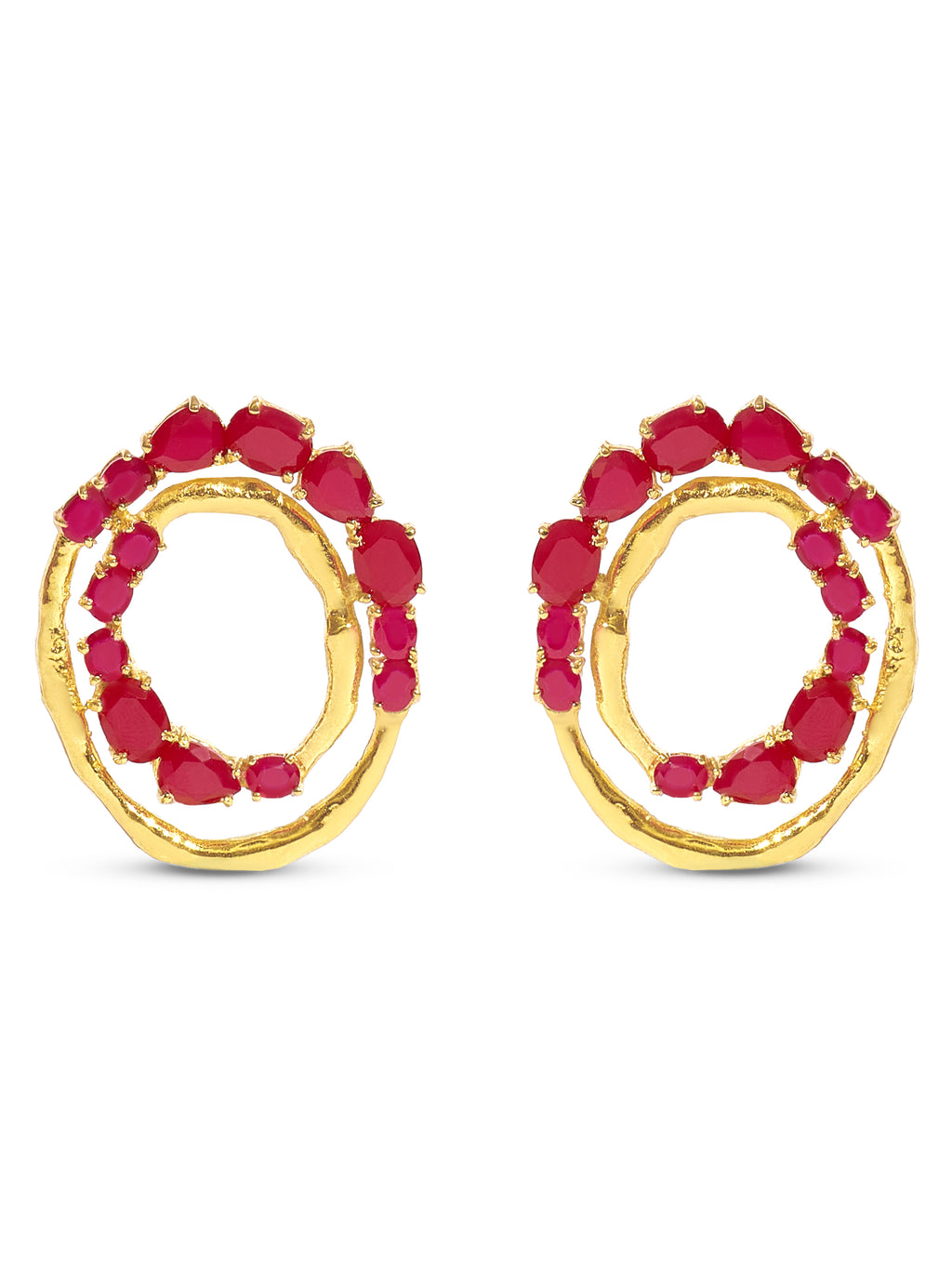 Scarlet Ruby Earrings