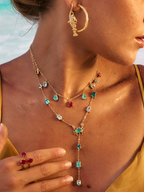 Aqua Crab Necklace