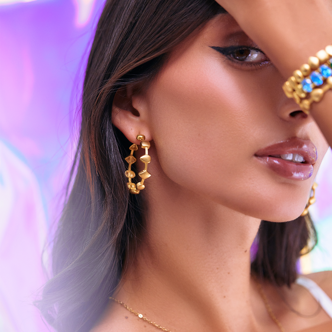 Structural Hoop Earrings