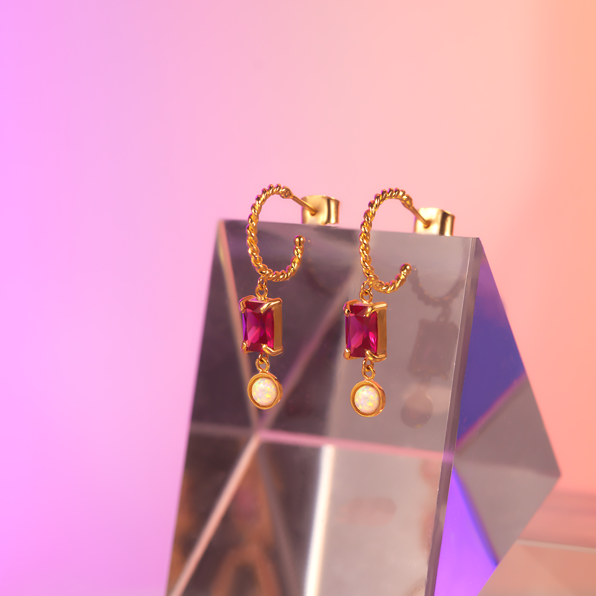 Afterglow Hoop Earrings
