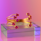 Pink Rhizome Bangle