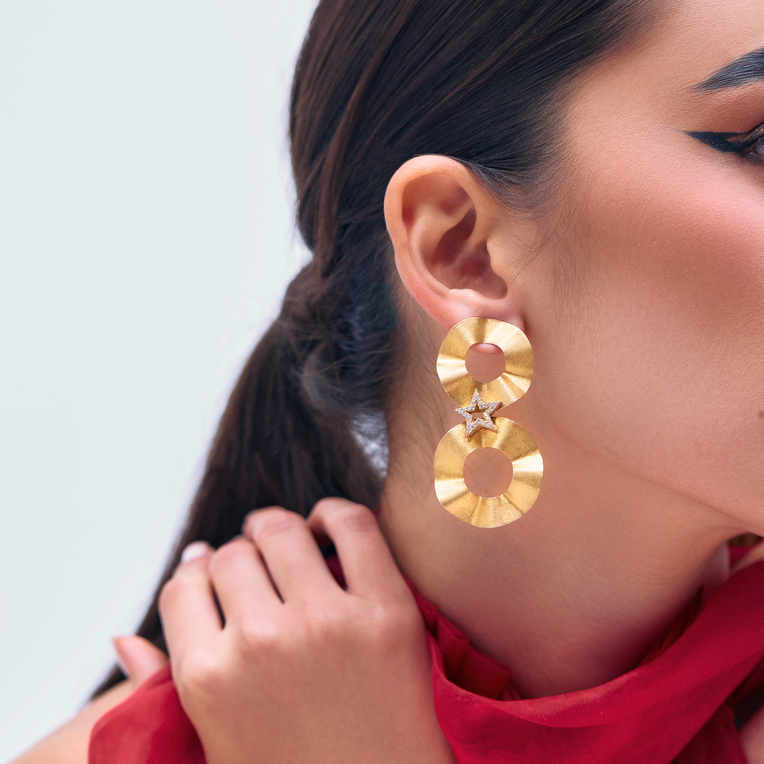 Golden Star Earrings